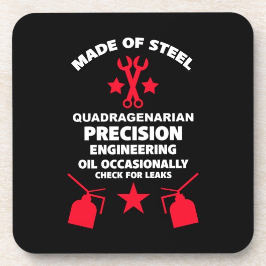 四辺形誕生日 コースター (正面)