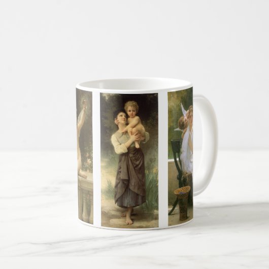 四違うつのブグエラウの絵画 コーヒーマグカップ (正面右)