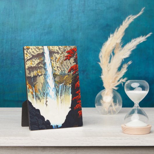 四郎笠松華厳の滝の日光ハンガ フォトプラーク (側面)