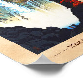 四郎笠松華厳の滝の日光ハンガ ポスター (角)