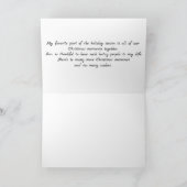 四重奏の雪だるま カード (内部)