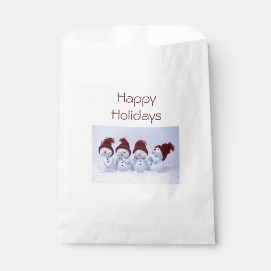 四重奏の雪だるま フェイバーバッグ (正面)