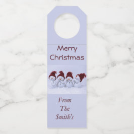 四重奏の雪だるま ボトルネックタグ