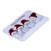 四重奏の雪だるま マグネット (左側)