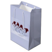 四重奏の雪だるま ミディアムペーパーバッグ (裏面アングル)