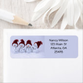 四重奏の雪だるま ラベル (インサイチュ)