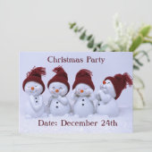 四重奏の雪だるま 招待状 (スタンド正面)