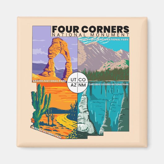 四隅国記念公園 マグネット (正面)