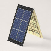 四面屋根の屋根エネル太陽のギー黒屋根 名刺 (裏面)