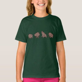 四頭の小さな象 Tシャツ