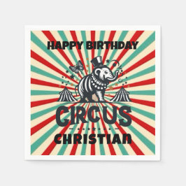 回お洒落路日が差すこと子供の誕生日パーティー スタンダードカクテルナプキン