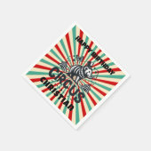 回お洒落路日が差すこと子供の誕生日パーティー スタンダードカクテルナプキン (角)