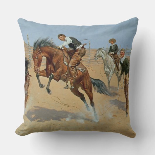 回して下さい彼を緩い、ビル、c.1893 (キャンバスの油) クッション (正面)