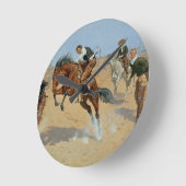 回して下さい彼を緩い、ビル、c.1893 (キャンバスの油) ラウンド壁時計 (傾斜)