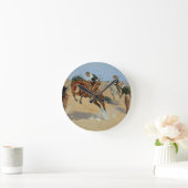 回して下さい彼を緩い、ビル、c.1893 (キャンバスの油) ラウンド壁時計 (ホーム)