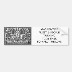 回っている広告ORIENTEMの司祭及び人々… バンパーステッカー