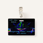 回るのをナイトクラブ/激賞DJが見ます バッジ (裏面クリップ)