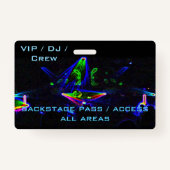 回るのをナイトクラブ/激賞DJが見ます バッジ (裏面)