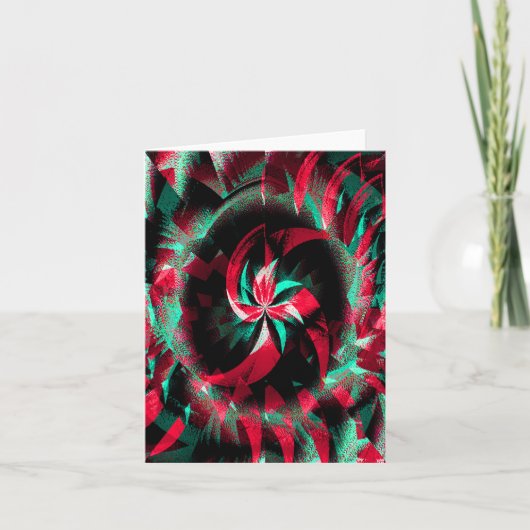 回るクリスマスのリース… カード (正面)