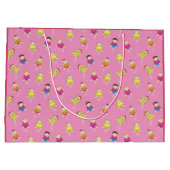 回る女の赤ちゃん ラージペーパーバッグ (裏面)