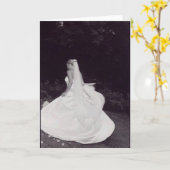 回る花嫁 カード (黄色い花)