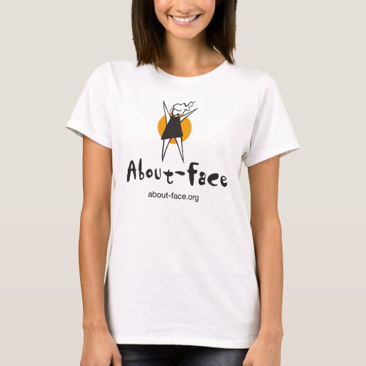 回れ右のロゴのティー Tシャツ (正面)