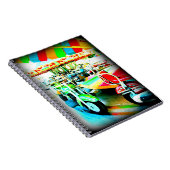 回メリー車のバイクをカーニバルで走る ノートブック (右側)