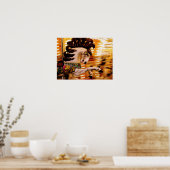 回メリー馬 ポスター (キッチン)