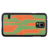 回モダン路I CarvedメープルGalaxy S5スリムケース (正面(横))
