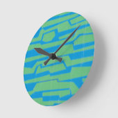 回モダン路V ラウンド壁時計 (傾斜)