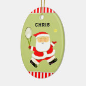 回収パーソナライズされたテニス セラミックオーナメント (左)