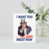 回収可能な復元された叔父サムポストカード ポストカード (スタンド正面)