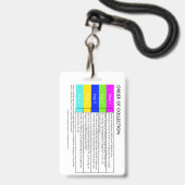 回収垂直バッジの薬剤検査順序 バッジ (ストラップ付き表面)