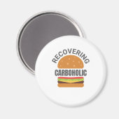 回収性カルボホーおもしろいル低カルブケトダイエット マグネット (正面/裏面)