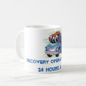 回収車のパーソナライズなマグ コーヒーマグカップ (正面左)