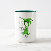 回帰的なコーヒー ツートーンマグカップ (中央)