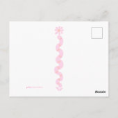 回復おめでとうウサギのポストカード ポストカード (裏面)