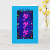 回復おめでとうカード, クラゲ カード (黄色い花)