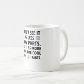 回復おもしろいのギフトを受け取る |切断された脚の腕 コーヒーマグカップ (正面右)