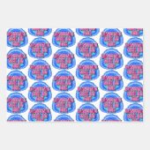 回復おもしろいGeode 12ステップオウム回復スローガン ラッピングペーパーシート (正面)