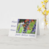 回復するのすぐに膝の蝶フローラ カード (黄色い花)