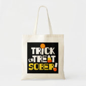 回復におけるハロウィーンのためのトリックまたは治療ソバー トートバッグ (正面)