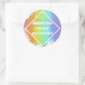 回復に中毒 – NA麻薬匿名 ラウンドシール (バッグ)