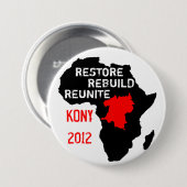 回復の中央アフリカボタン 缶バッジ (正面&裏面)