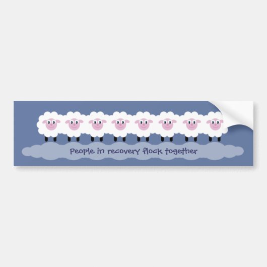 "回復の人々"はバンパーステッカーを一緒に群がらせます バンパーステッカー (正面)