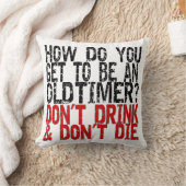 回復の古いタイマーのジョーク クッション (ブランケット)