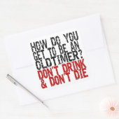 回復の古いタイマーのジョーク スクエアシール (封筒)