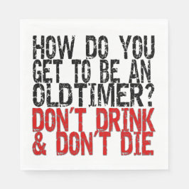 回復の古いタイマーのジョーク スタンダードランチョンナプキン