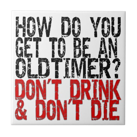 回復の古いタイマーのジョーク タイル (正面)