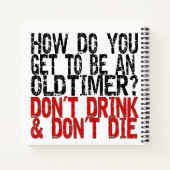 回復の古いタイマーのジョーク ノートブック (裏面)